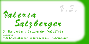 valeria salzberger business card